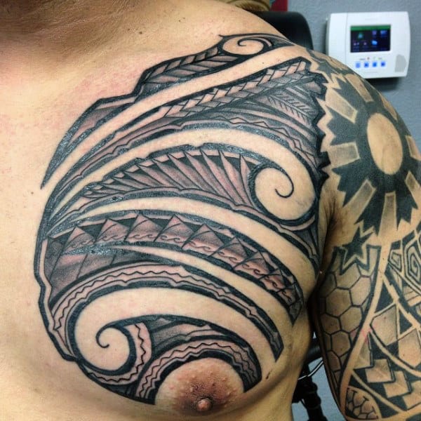 Men's Hawaiian Tribal Tattoo Designs