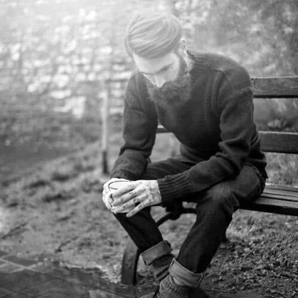 Mens Hipster Hair Medium Length Thick