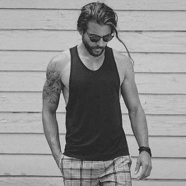 Mens Hipster Hairstyles For Long Hair Sufrer Style