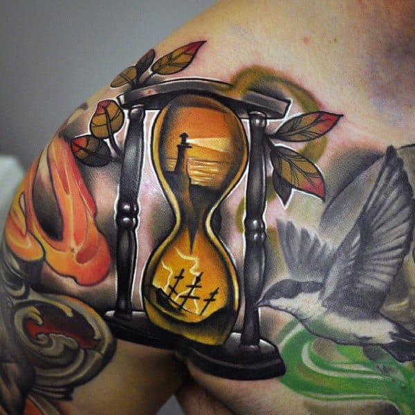 Mens Hourglass Tattoos