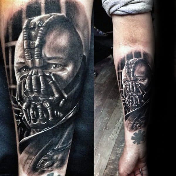 Mens Inner Forearm Bane Tattoos