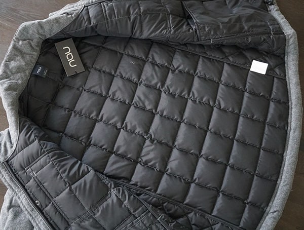 Mens Jackets Nau Utility Wool Down With Recycled Material Construction