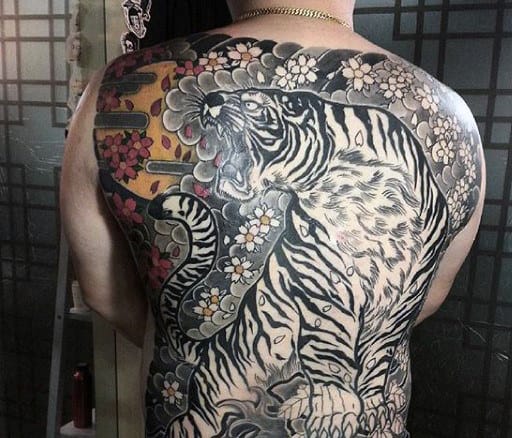Men's Japanese Tiger Tattoo