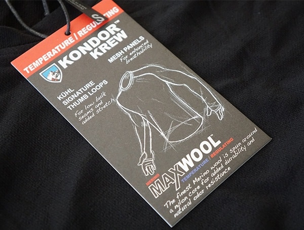 Mens Kuhl Kondor Krew Base Layer Tag