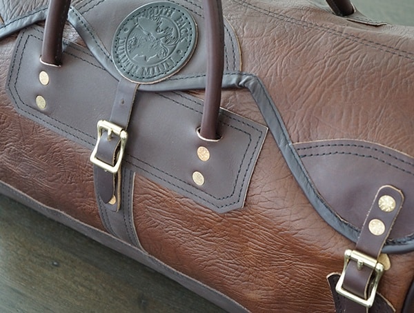 Mens Luxury Leather Duffel Duluth Pack Sportsman Bison