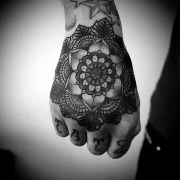 Mens Mandala Tattoo Design Inspiration On Hand
