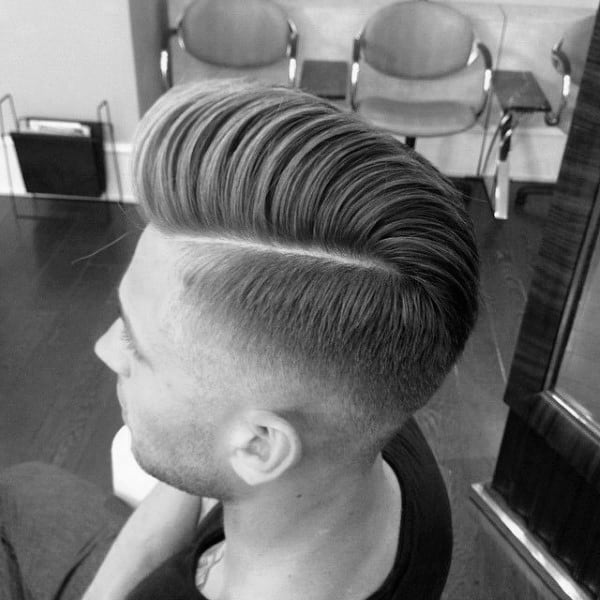 Mens Medium Length Hard Part Hairstyles