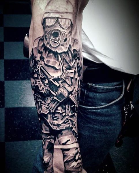 Men's Military Tattoos Meanings