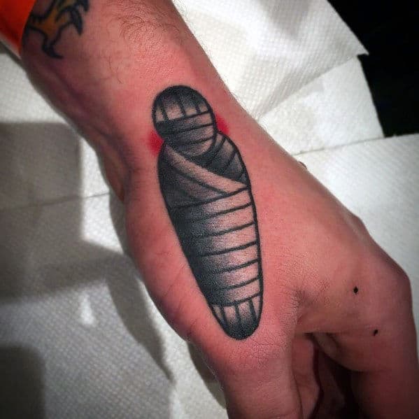 Mens Mummy Hand Tattoo Ideas