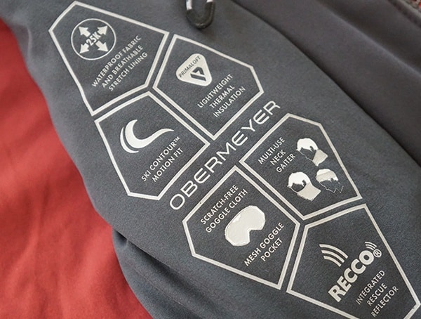 Mens Obermeyer Kodiak Jacket Features Interior