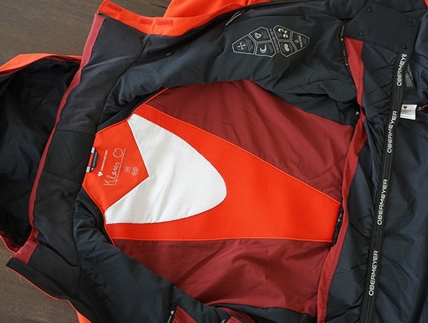 Mens Obermeyer Kodiak Jacket Interior View