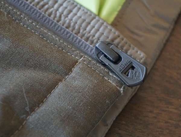 Mens Olive Firestorm Down Parka Water Resistant Center Front Zipper