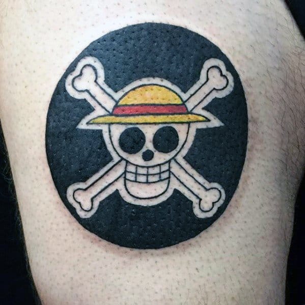 Mens One Piece Tattoo Design Inspiration On Upper Arm