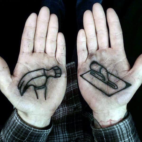 Mens Palm Amazing Tattoo