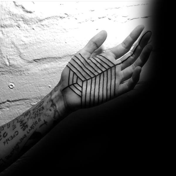 Mens Palm Impressive Tattoo
