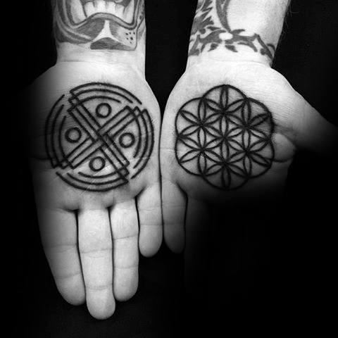 Mens Palms Awesome Tattoos