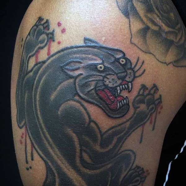 Mens Panther Tattoo Designs