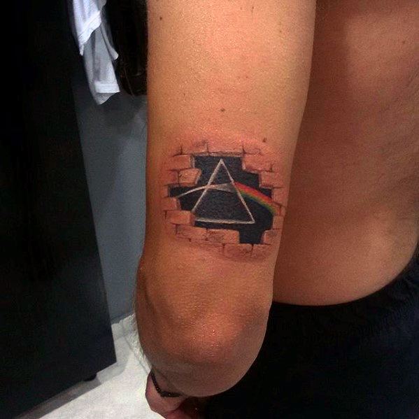 Mens Pink Floyd Tattoo Ideas Tricep 3d