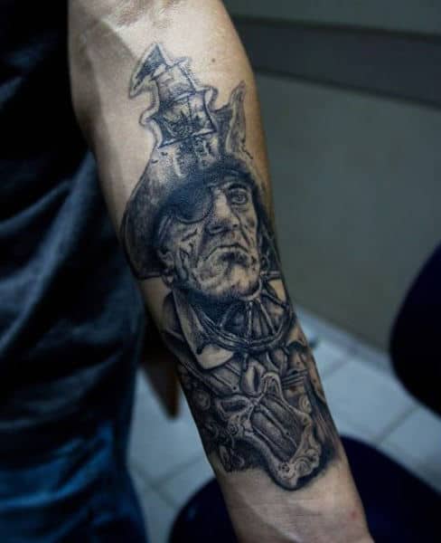 Men's Pirate Ship Tattoos