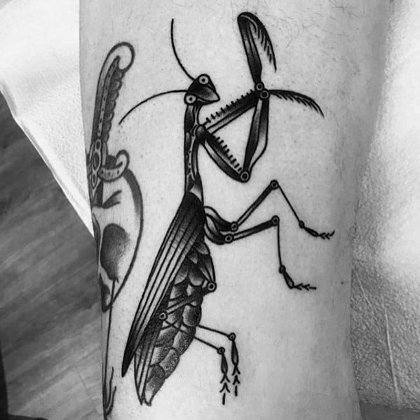 Mens Praying Mantis Tattoo Ideas