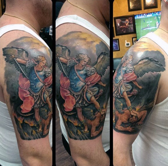 Mens Quarter Sleeves Beautiful Quarter Sleeve Tattoo