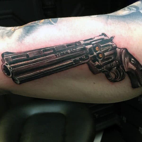 Mens Realistic Loaded Piston On Forearms