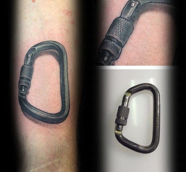 Mens Rock Climbing Tattoo