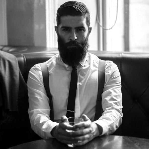 Mens Short Haircut Styles With Cool Beard