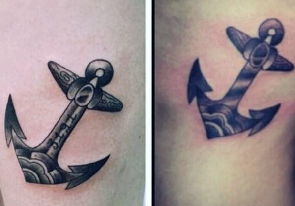 Small anchor tattoo 