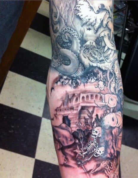 Men's Skeleton Key Tattoo Ideas