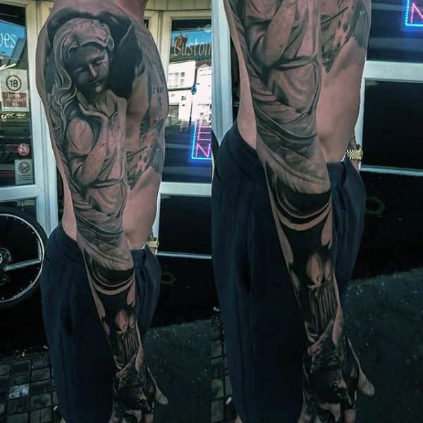 Mens Sleeves Manly Religious Tattoos