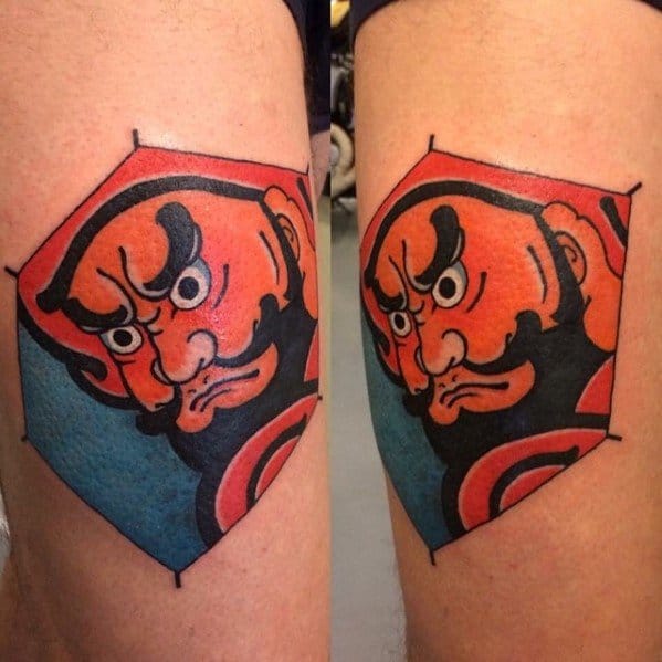 Mens Small Japanse Arm Tattoo Kite Design