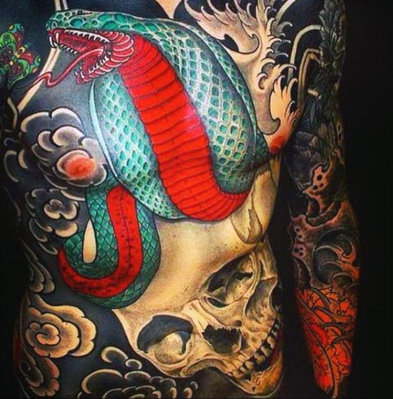 Men's Snake Tattoos