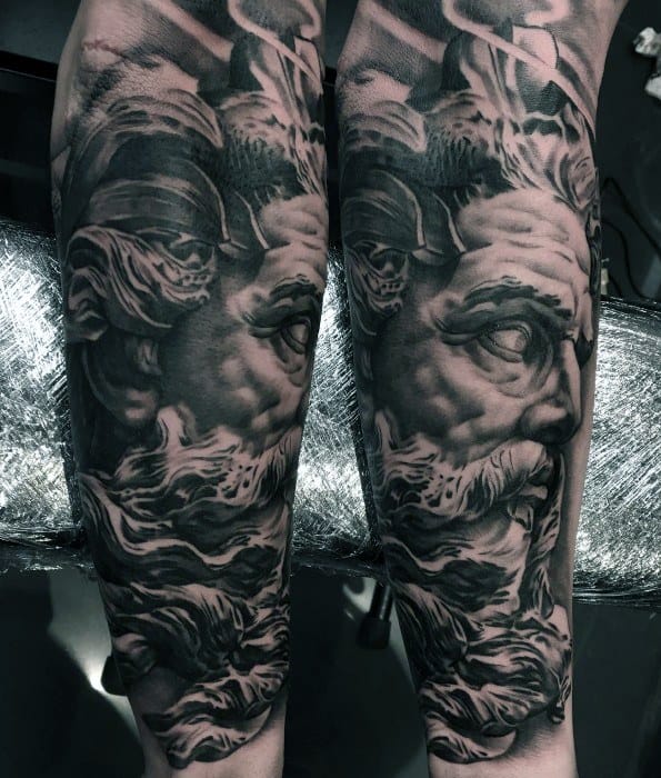 Mens Socrates Sleeve 3d Tattoo Design Ideas