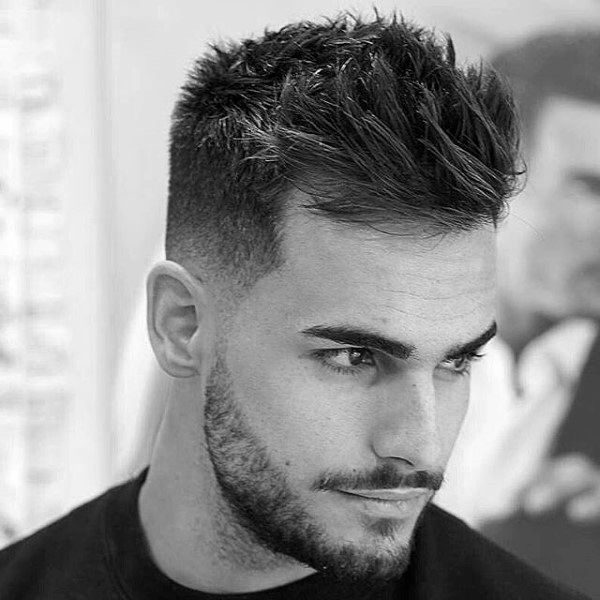 Mens Spiky Short Wavy Hairstyle Ideas