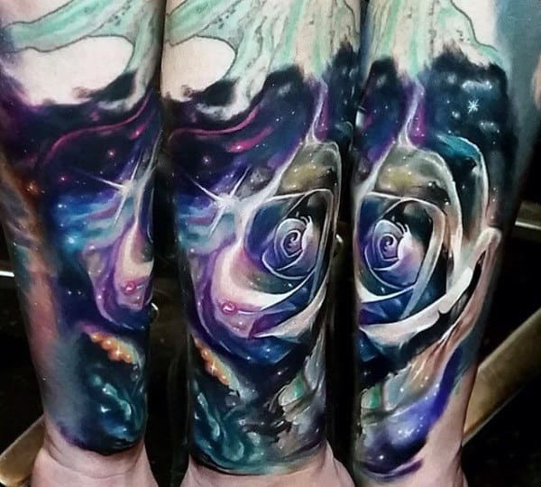 Men's Tar Galaxy Tattoos