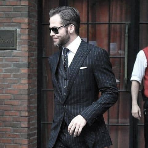 Mens Style Ideas Pinestripe Black Suits