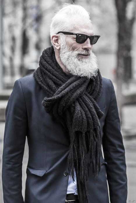 Mens Stylish Grey Beard Trimmed Ideas