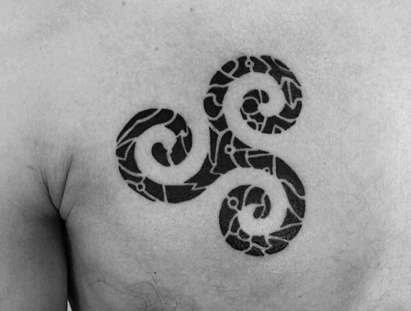 Mens Symbolic Tattoo Ideas Triskele Triple Spiral Meaning