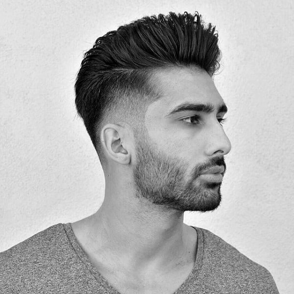 Mens Taper Fade Haircut Long On Top