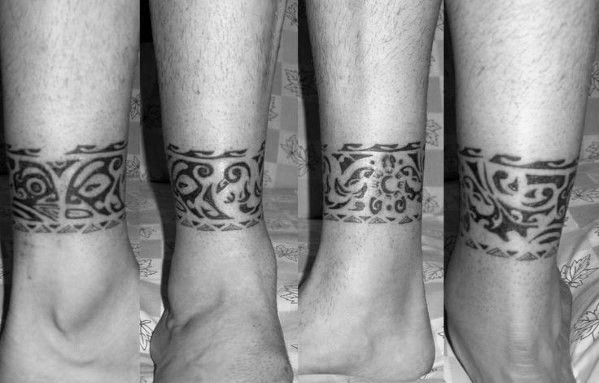 Mens Tattoo Ankle Band Design