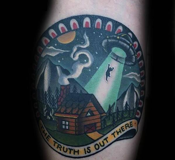 Mens Tattoo Bigfoot Design