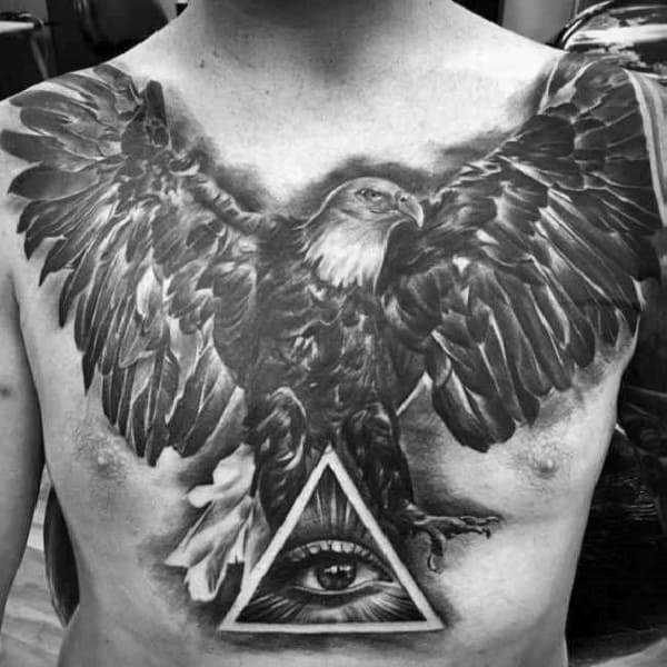 Mens Tattoo Designs Badass Eagle Themed