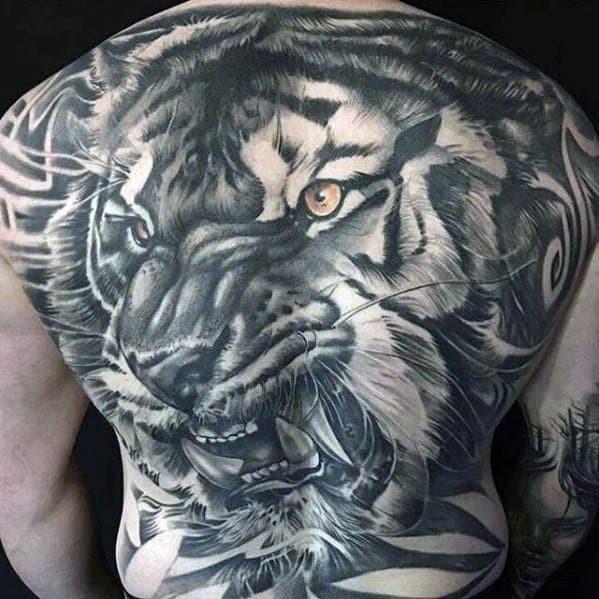 Mens Tattoo Ideas With Awesome Back Design