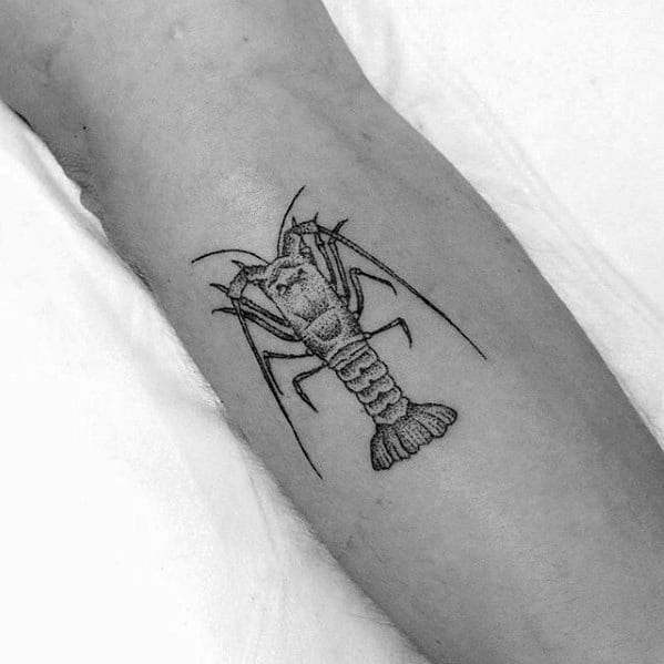 Mens Tattoo Ideas With Crawfish Design
