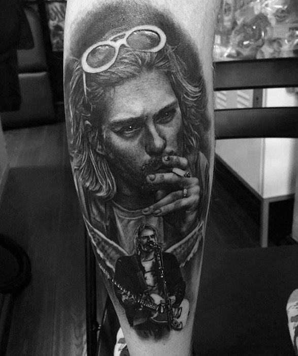 Mens Tattoo Nirvana Design