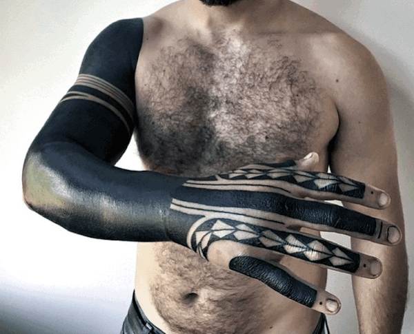 Mens Tattoo Sleeve Blackwork