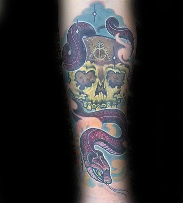 Mens The Dark Mark Tattoo Design Inspiration Forearm