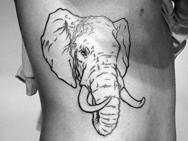mens-torso-black-pencilled-elephant-tattoo