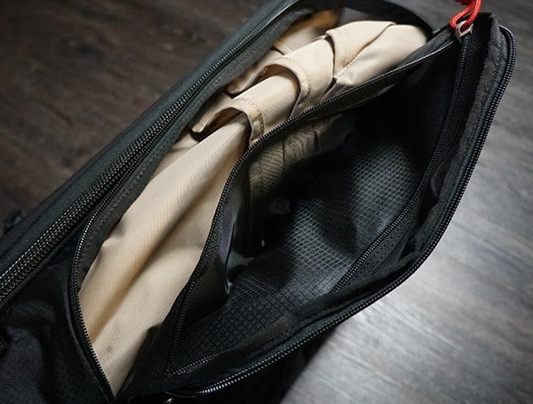 Mens Vertx Edc Gamut Plus Backpack Review Side Mesh Pocket Open